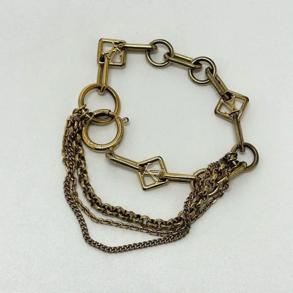 LOUIS VUITTON Bracelet Chene Vegas Chain Bracelet Gold Plated Gold - Picture 6 of 7